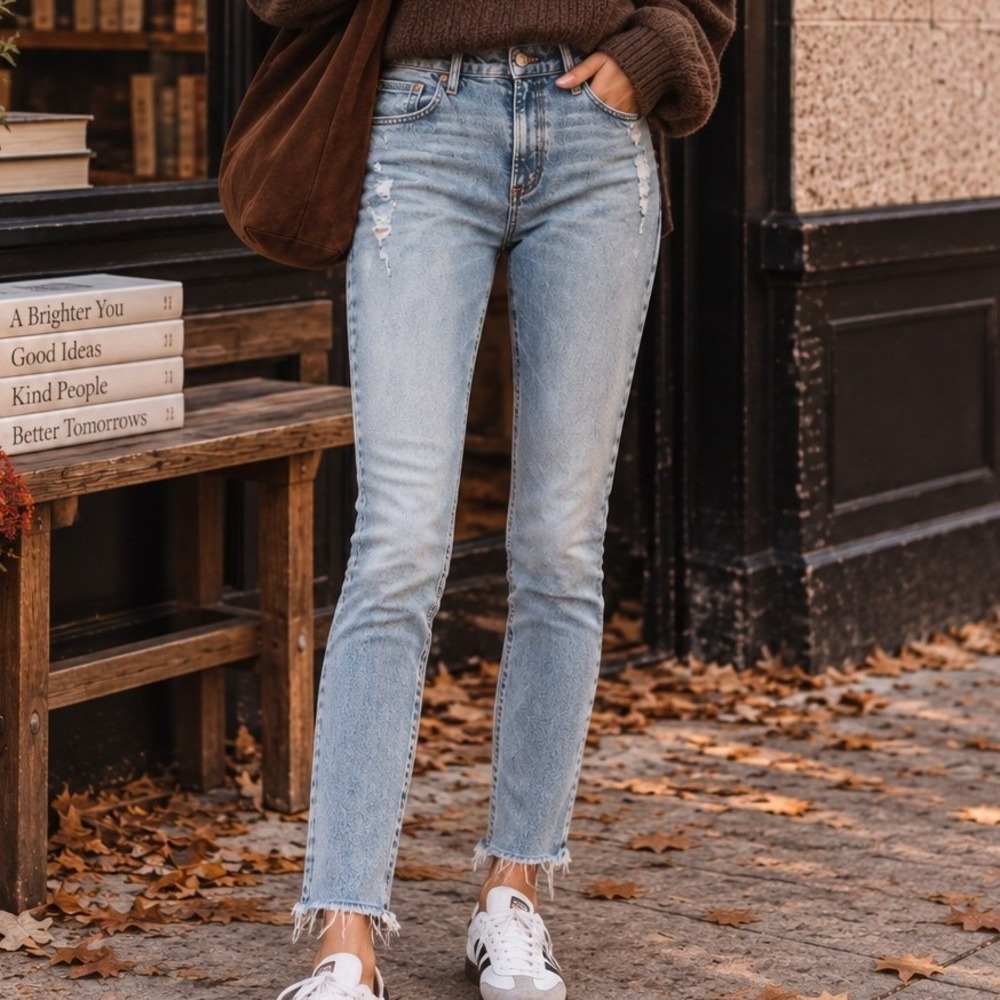 Citizens of Humanity Olivia High Rise Slim Ankle Jeans Light Wash 28 Casual Chic